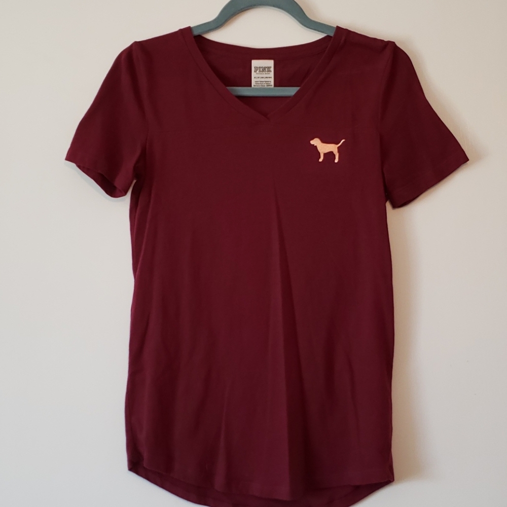 Wine PINK short sleeve top